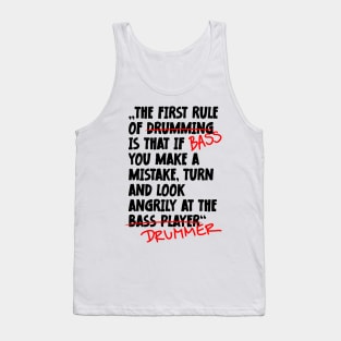 The First Rule Of Bass Player Tank Top